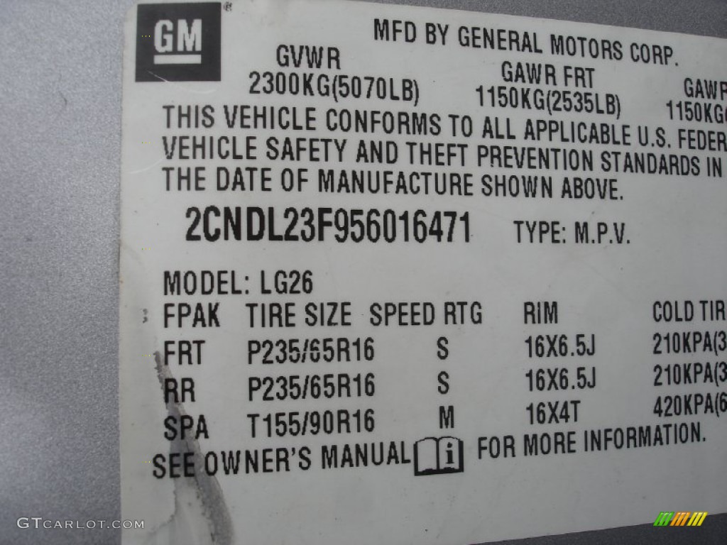 2005 Equinox LS AWD - Galaxy Silver Metallic / Light Gray photo #15