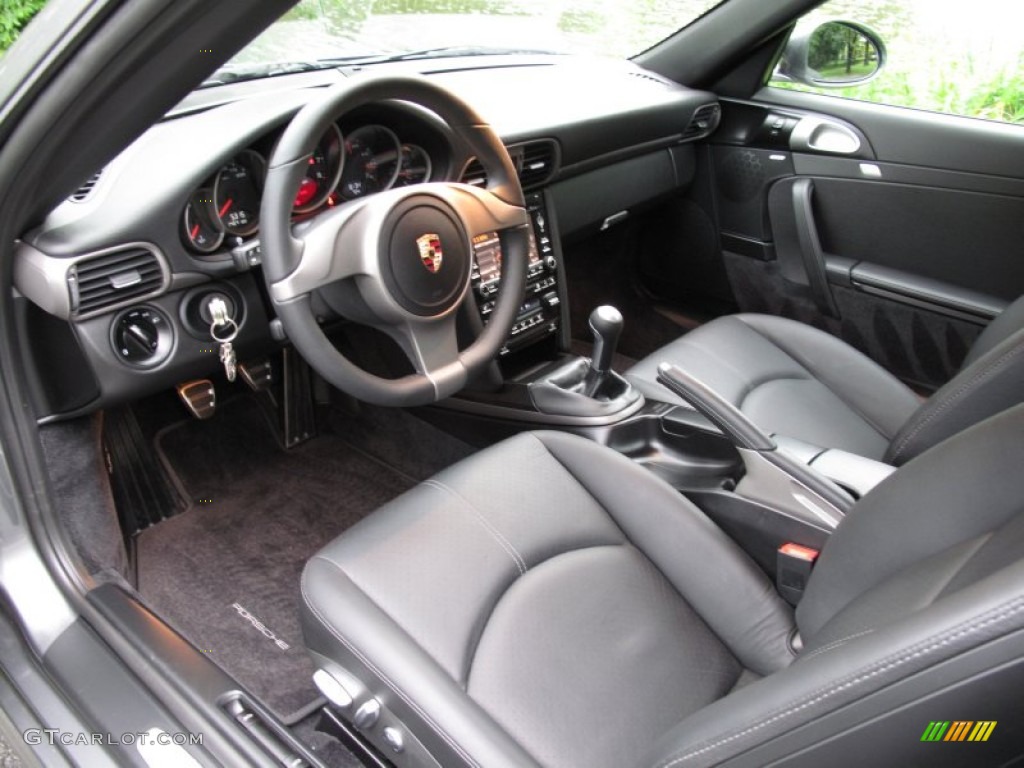 Black Interior 2010 Porsche 911 Carrera Coupe Photo #53089202