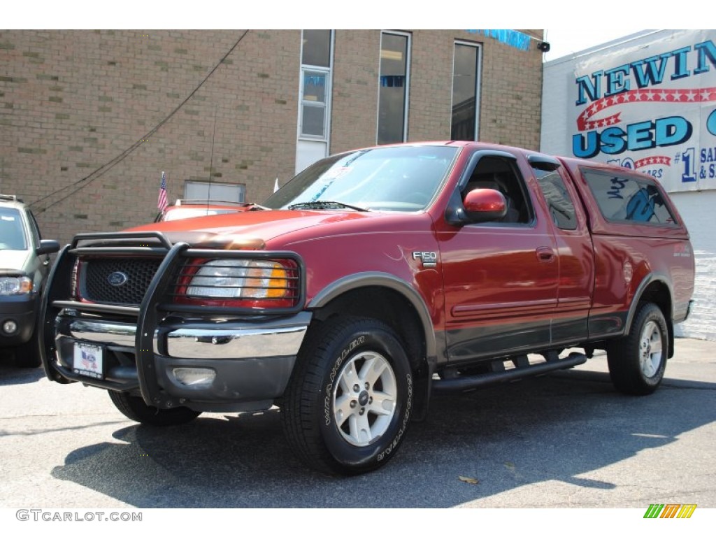 2002 F150 FX4 SuperCab 4x4 - Toreador Red Metallic / Medium Graphite photo #1