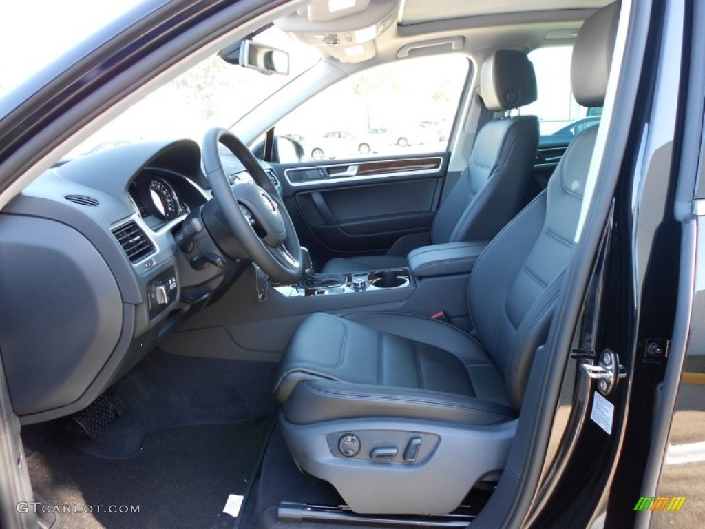 Black Anthracite Interior 2011 Volkswagen Touareg TDI Lux 4XMotion Photo #53089787
