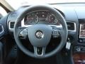 2011 Volkswagen Touareg Black Anthracite Interior Steering Wheel Photo