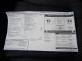  2011 Touareg TDI Lux 4XMotion Window Sticker