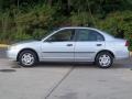 Satin Silver Metallic 2002 Honda Civic DX Sedan Exterior