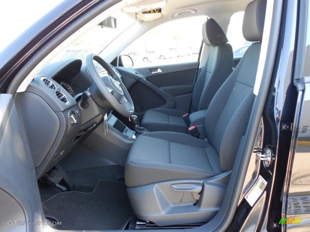 Black Interior 2012 Volkswagen Tiguan S Photo #53090777