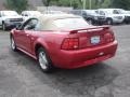 2001 Laser Red Metallic Ford Mustang V6 Convertible  photo #6