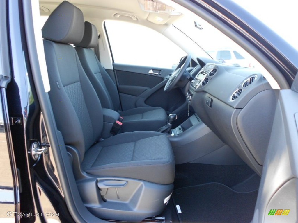 Black Interior 2012 Volkswagen Tiguan S Photo #53090807