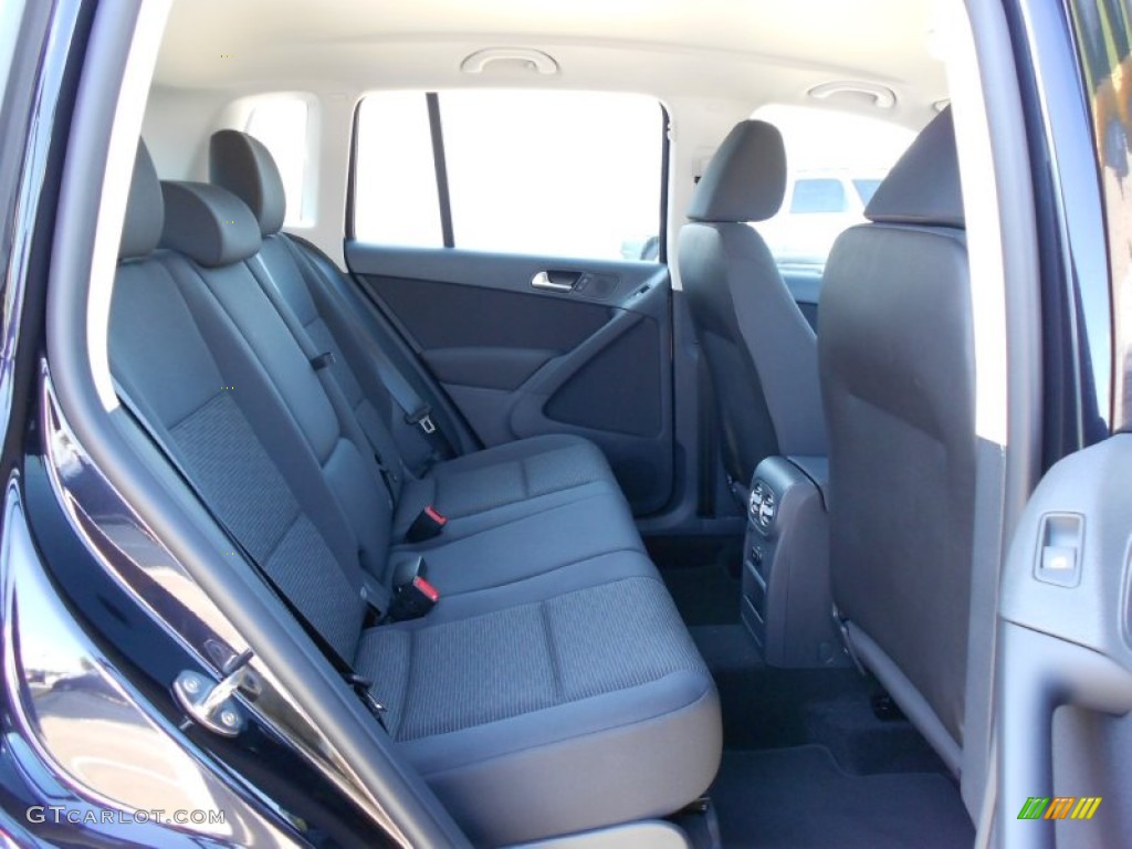 Black Interior 2012 Volkswagen Tiguan S Photo #53090819