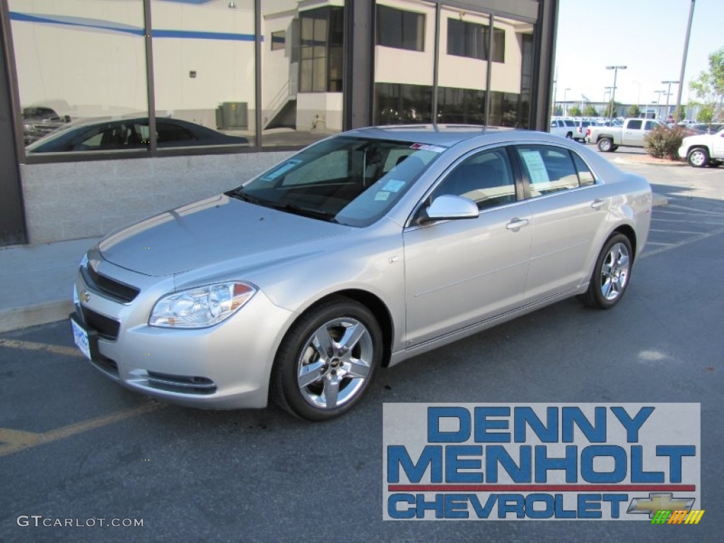 2008 Malibu LT Sedan - Silverstone Metallic / Ebony photo #1