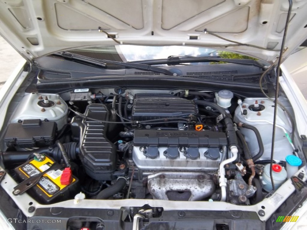 2004 Honda Civic LX Coupe 1.7L SOHC 16V VTEC 4 Cylinder Engine Photo #53091707