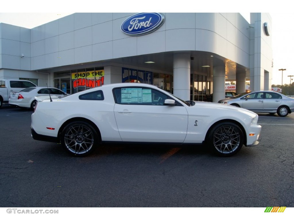 Performance White 2012 Ford Mustang Shelby GT500 SVT Performance Package Coupe Exterior Photo #53092880
