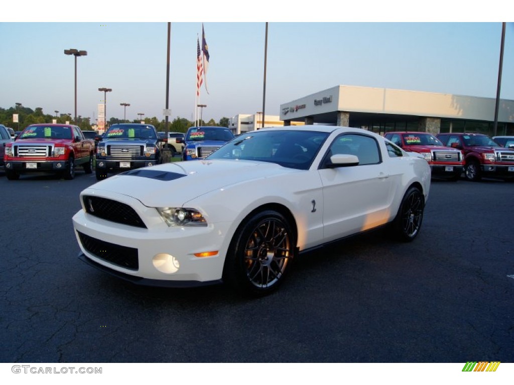 Performance White 2012 Ford Mustang Shelby GT500 SVT Performance Package Coupe Exterior Photo #53092943