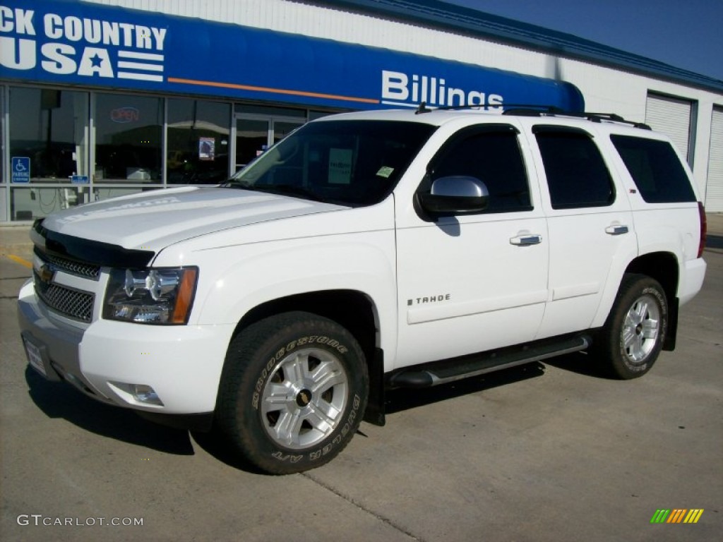 2007 Tahoe Z71 4x4 - Summit White / Morocco Brown/Ebony photo #1