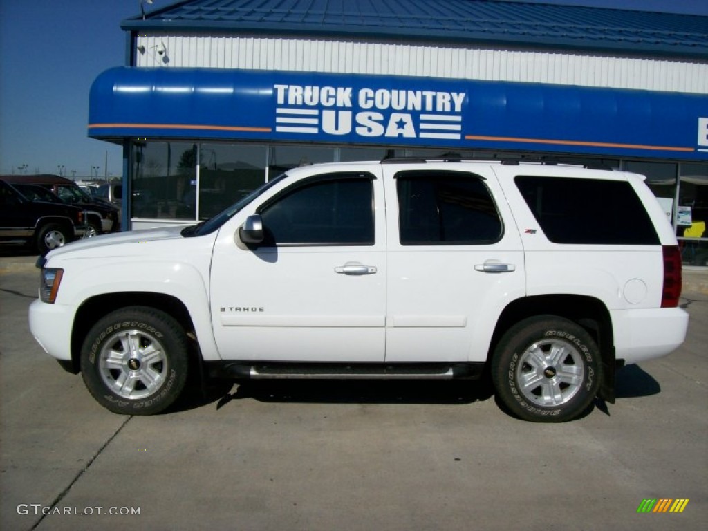 2007 Tahoe Z71 4x4 - Summit White / Morocco Brown/Ebony photo #2