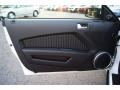 2012 Ford Mustang Charcoal Black/Black Interior Door Panel Photo