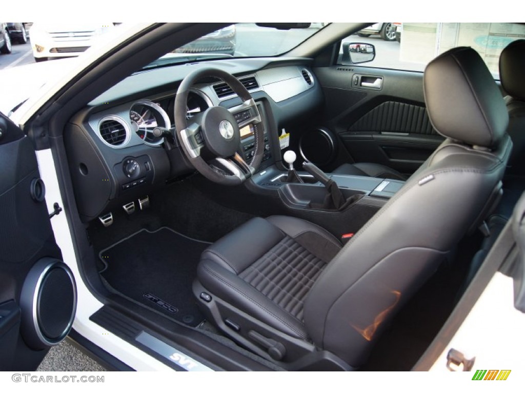 Charcoal Black/Black Interior 2012 Ford Mustang Shelby GT500 SVT Performance Package Coupe Photo #53093171