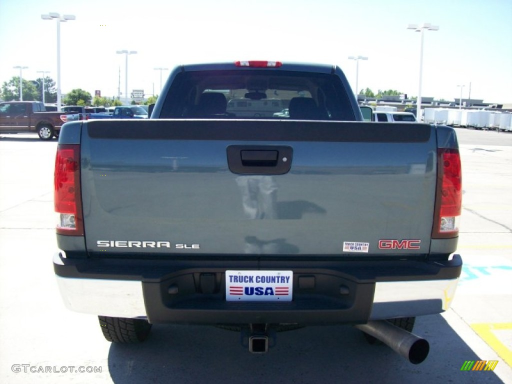 2007 Sierra 2500HD SLE Crew Cab 4x4 - Stealth Gray Metallic / Ebony Black photo #3