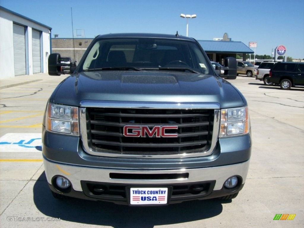 2007 Sierra 2500HD SLE Crew Cab 4x4 - Stealth Gray Metallic / Ebony Black photo #6