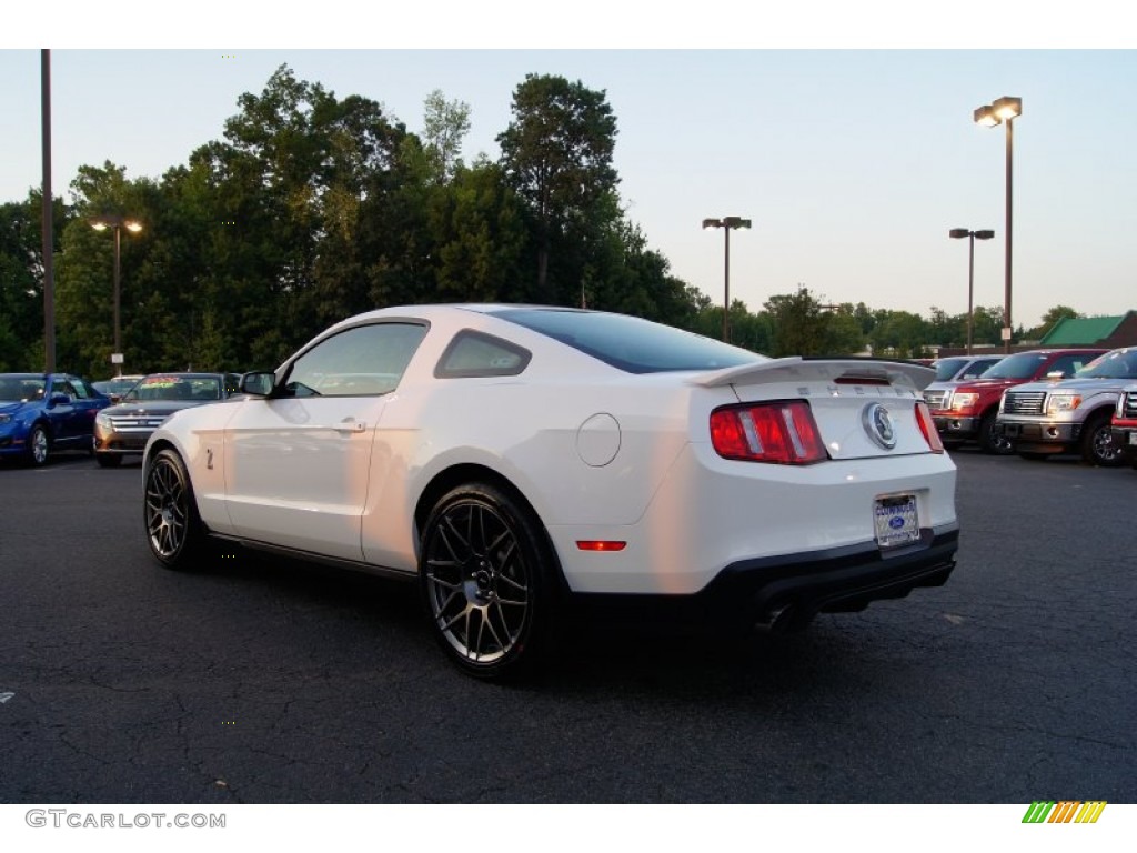 Performance White 2012 Ford Mustang Shelby GT500 SVT Performance Package Coupe Exterior Photo #53093546