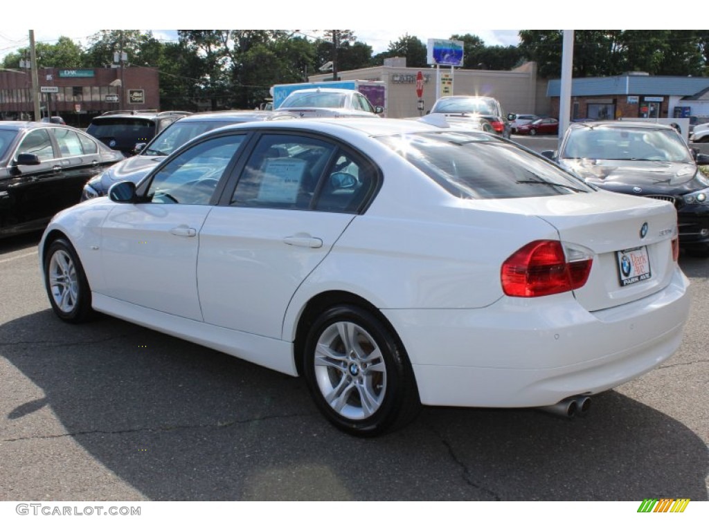 2008 3 Series 328xi Sedan - Alpine White / Black photo #7