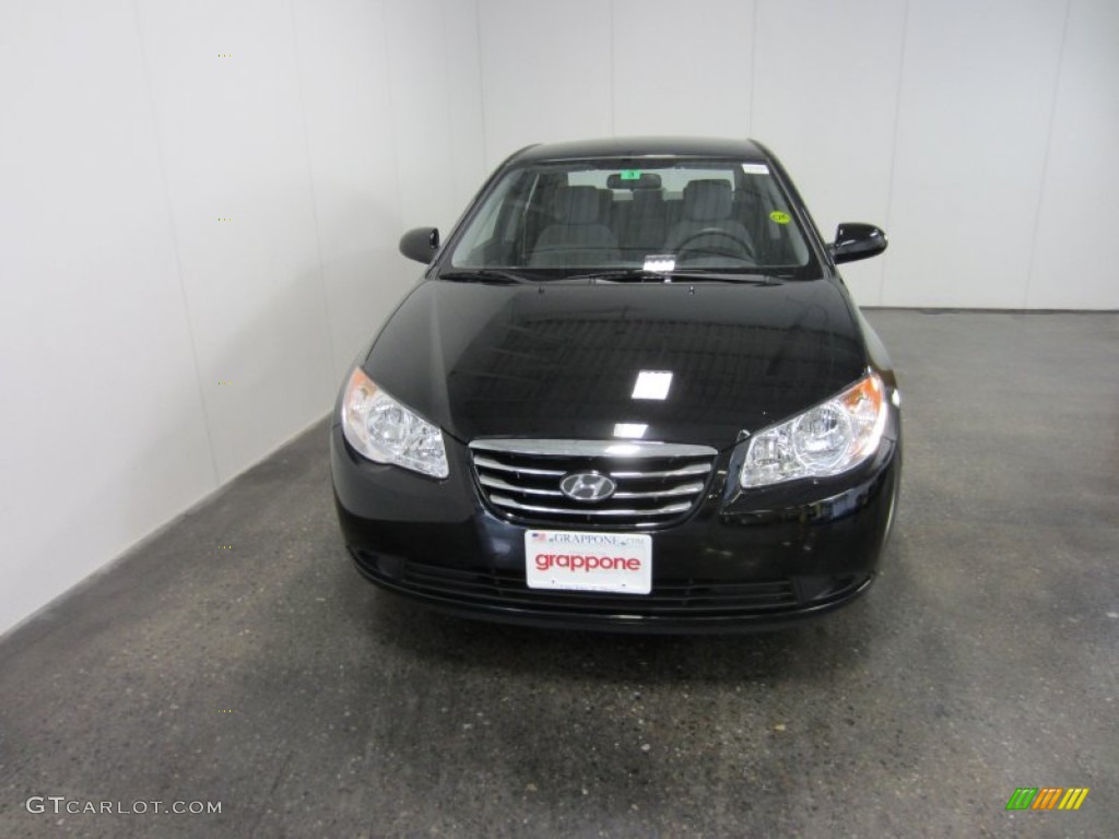 2010 Elantra GLS - Ebony Black / Gray photo #2