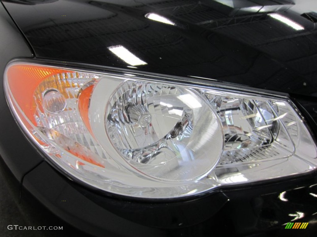 2010 Elantra GLS - Ebony Black / Gray photo #5