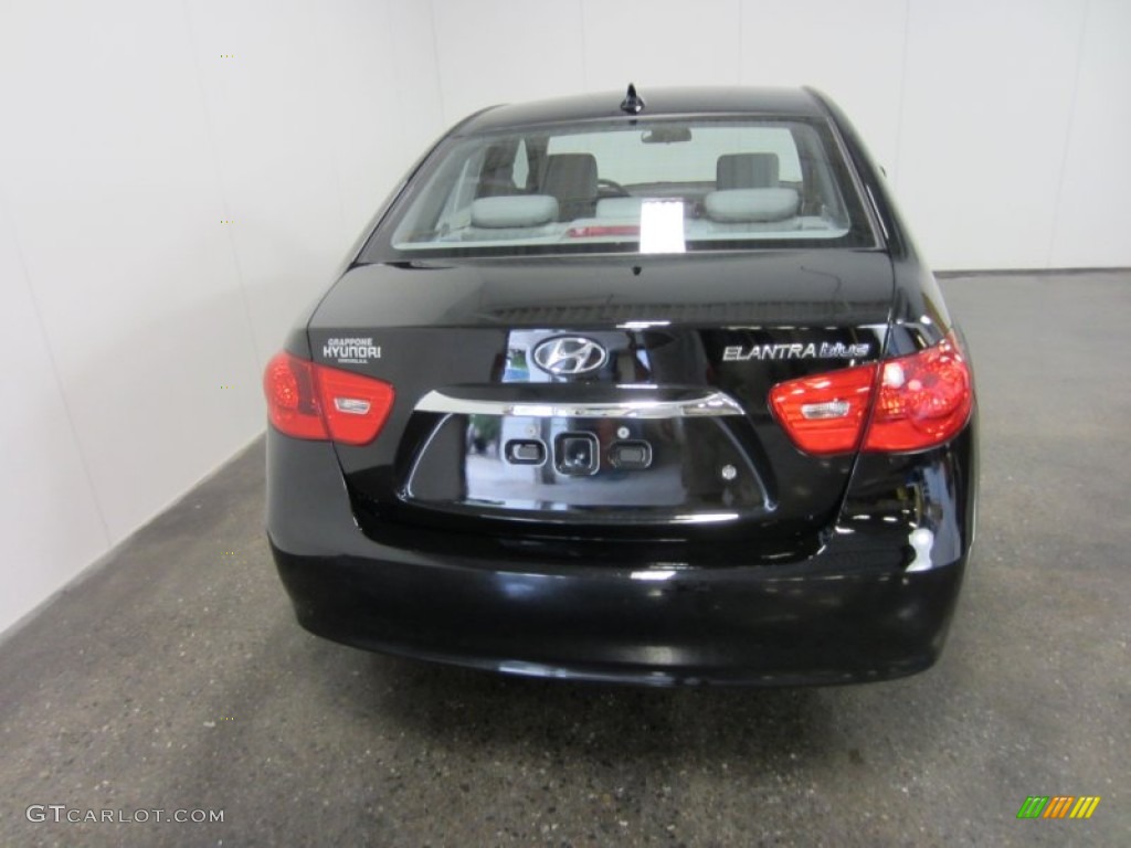 2010 Elantra GLS - Ebony Black / Gray photo #10