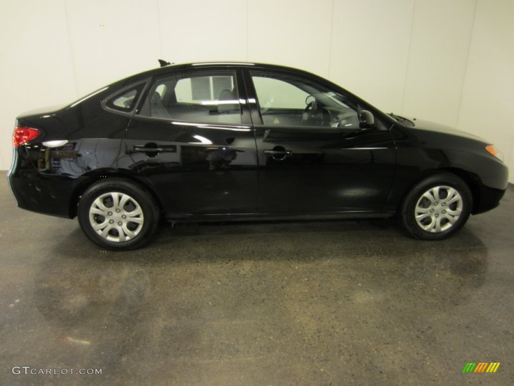 2010 Elantra GLS - Ebony Black / Gray photo #11