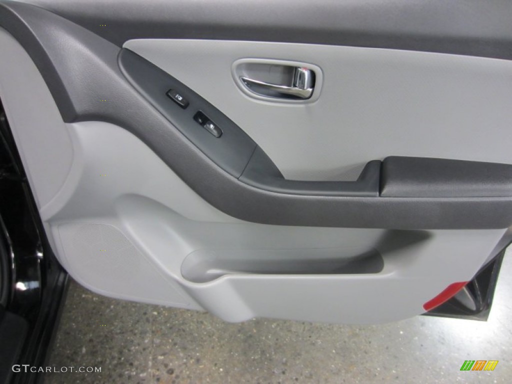 2010 Elantra GLS - Ebony Black / Gray photo #21