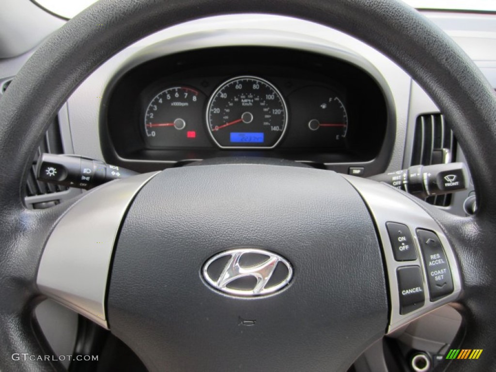 2010 Elantra GLS - Ebony Black / Gray photo #25