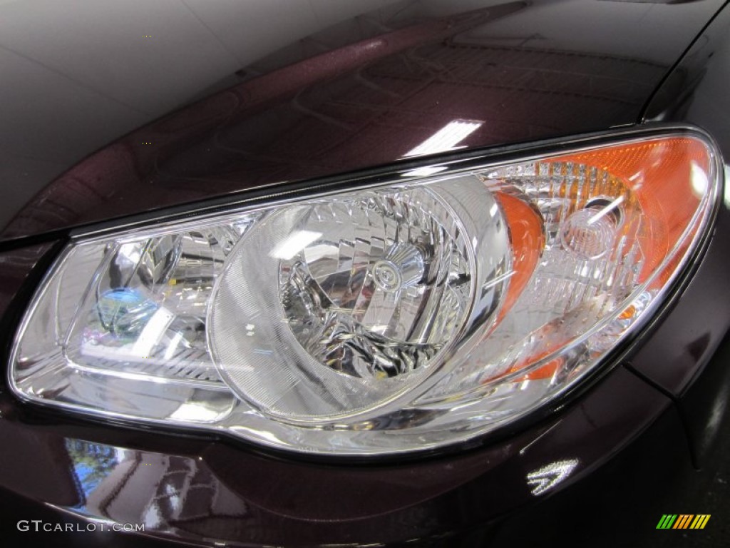 2009 Elantra GLS Sedan - Purple Rain / Beige photo #4