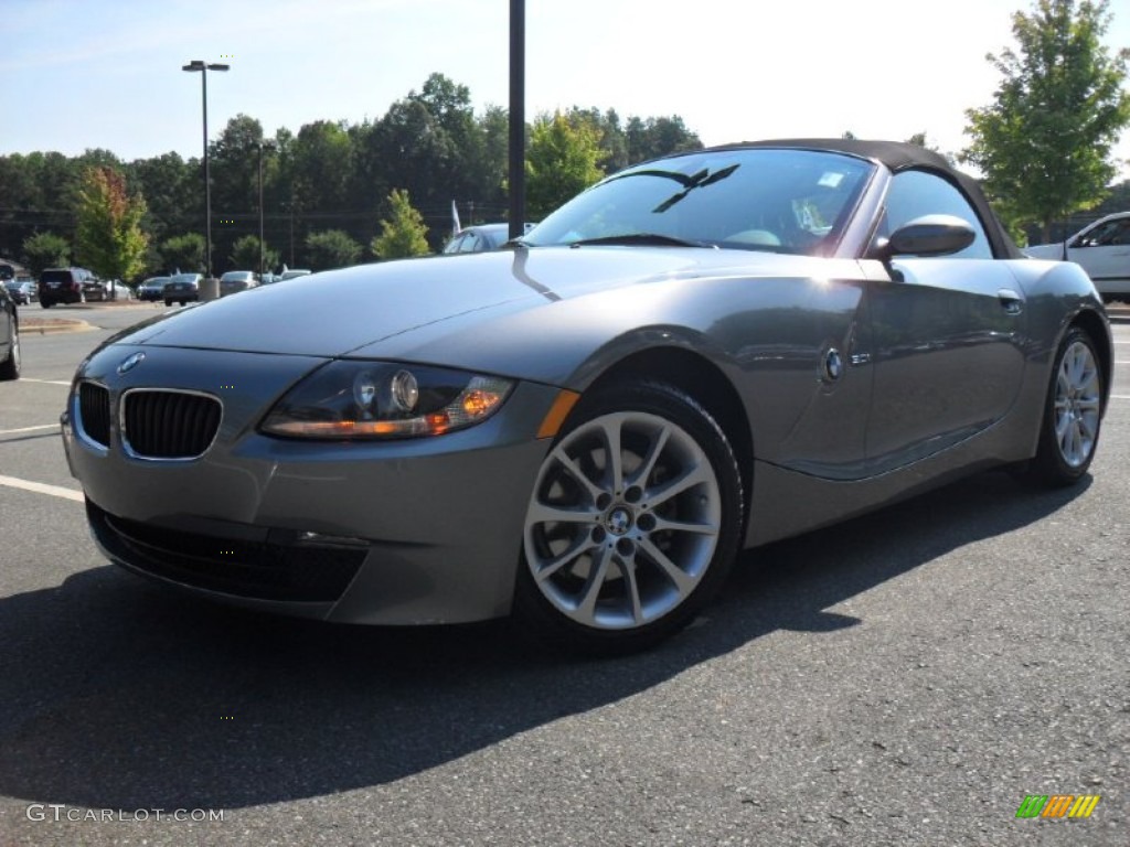 2008 Z4 3.0i Roadster - Space Grey Metallic / Black photo #1