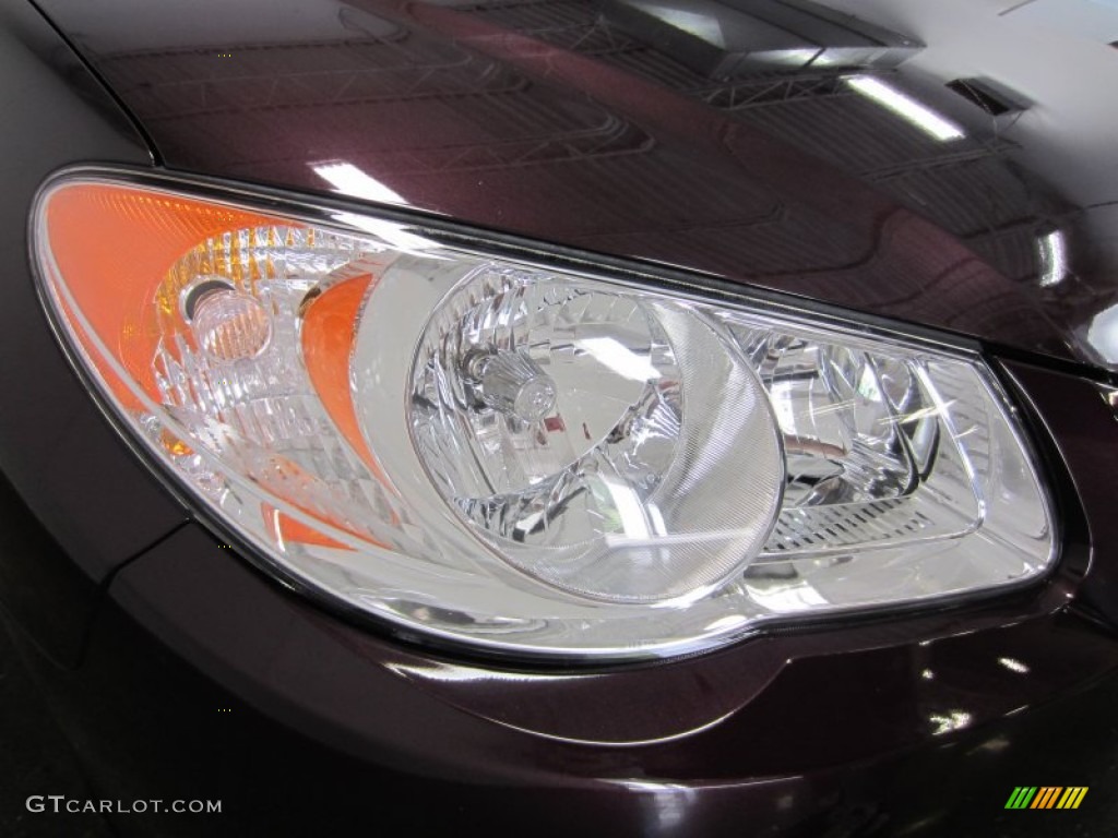 2009 Elantra GLS Sedan - Purple Rain / Beige photo #6