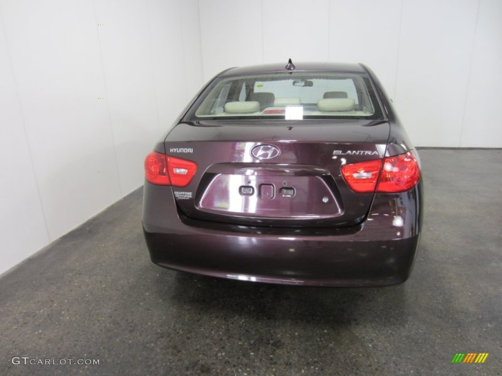 2009 Elantra GLS Sedan - Purple Rain / Beige photo #12