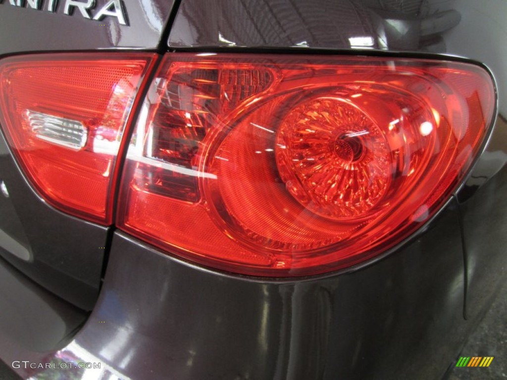 2009 Elantra GLS Sedan - Purple Rain / Beige photo #14