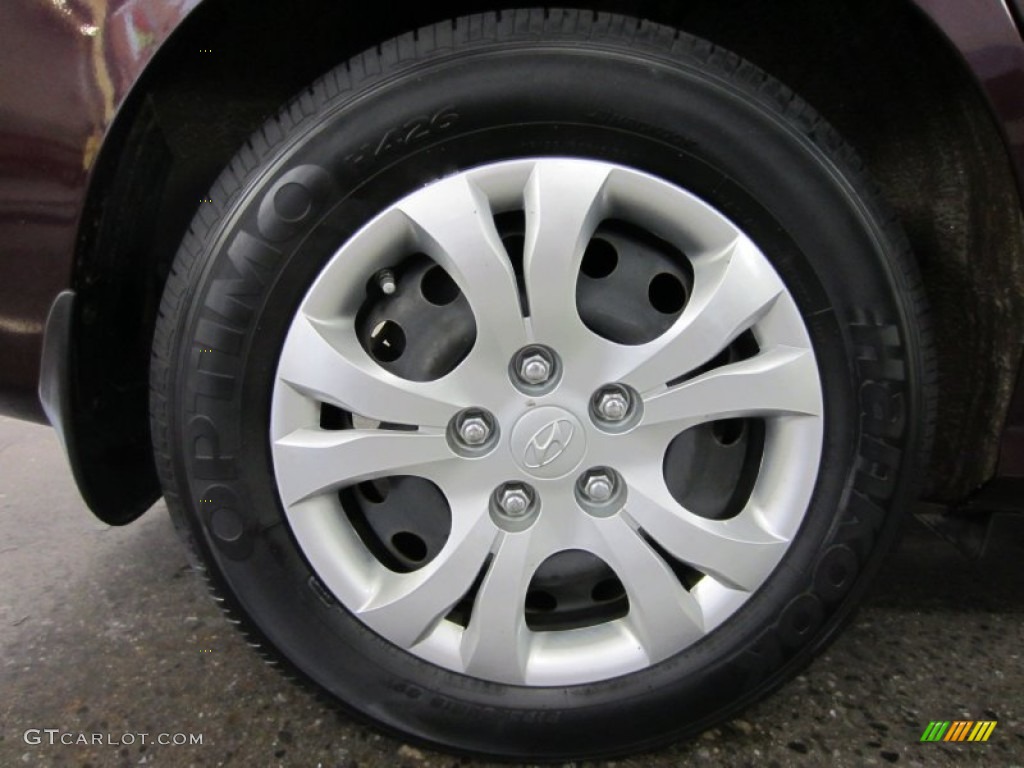 2009 Elantra GLS Sedan - Purple Rain / Beige photo #17