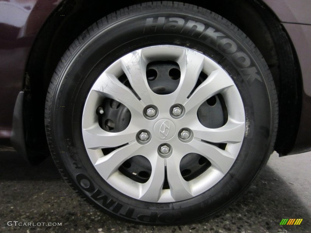 2009 Elantra GLS Sedan - Purple Rain / Beige photo #18