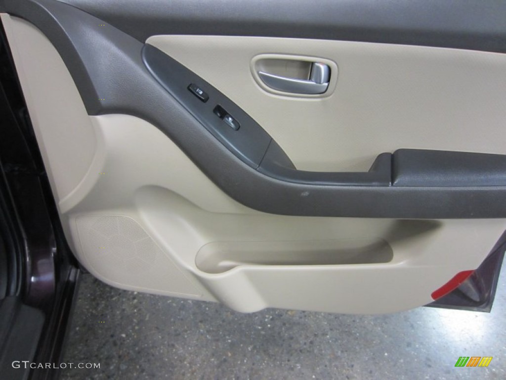 2009 Elantra GLS Sedan - Purple Rain / Beige photo #22
