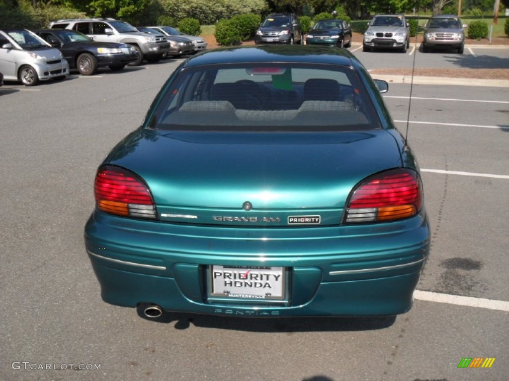 1997 Grand Am SE Sedan - Medium Green Blue Metallic / Graphite photo #3