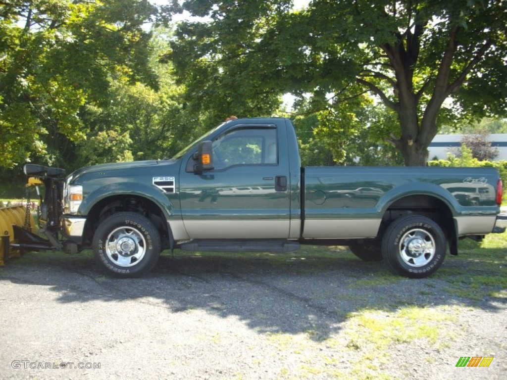 Forest Green Metallic 2008 Ford F250 Super Duty XLT Regular Cab 4x4 Exterior Photo #53096558