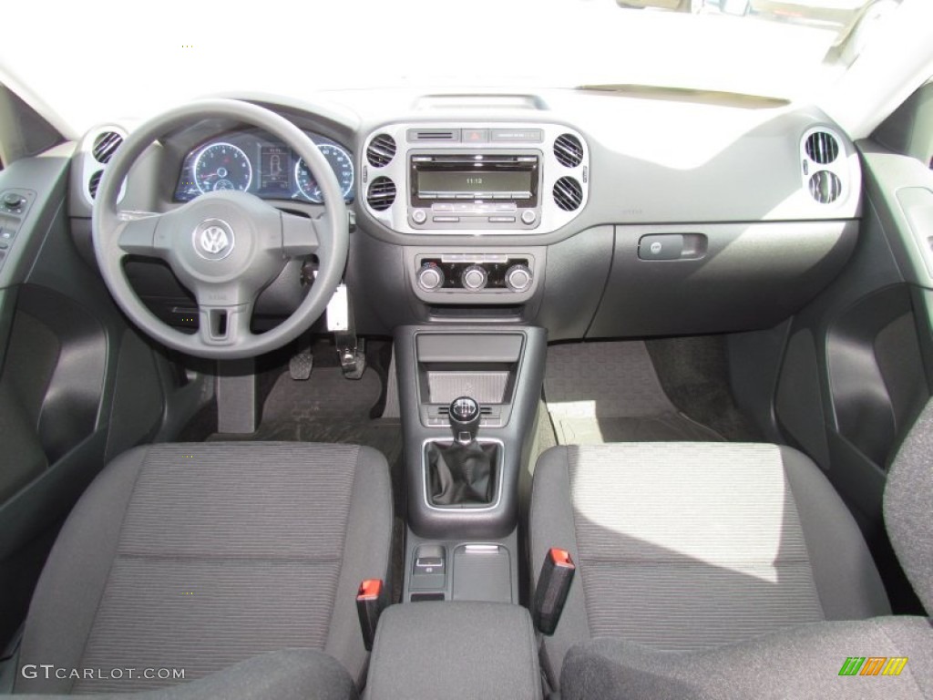 2012 Volkswagen Tiguan S Black Dashboard Photo #53096699