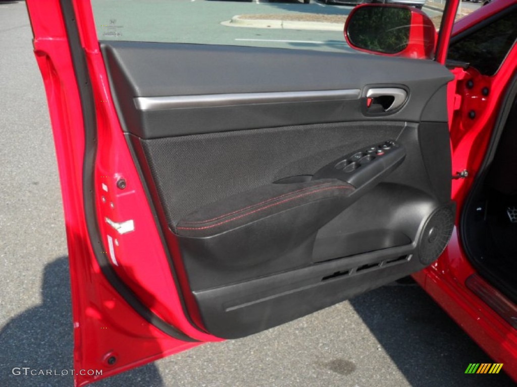 2011 Honda Civic Si Sedan Black Door Panel Photo #53097329