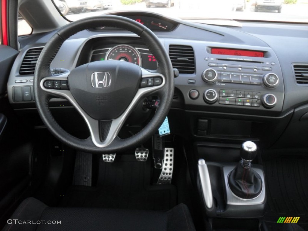 2011 Honda Civic Si Sedan Black Dashboard Photo #53097446