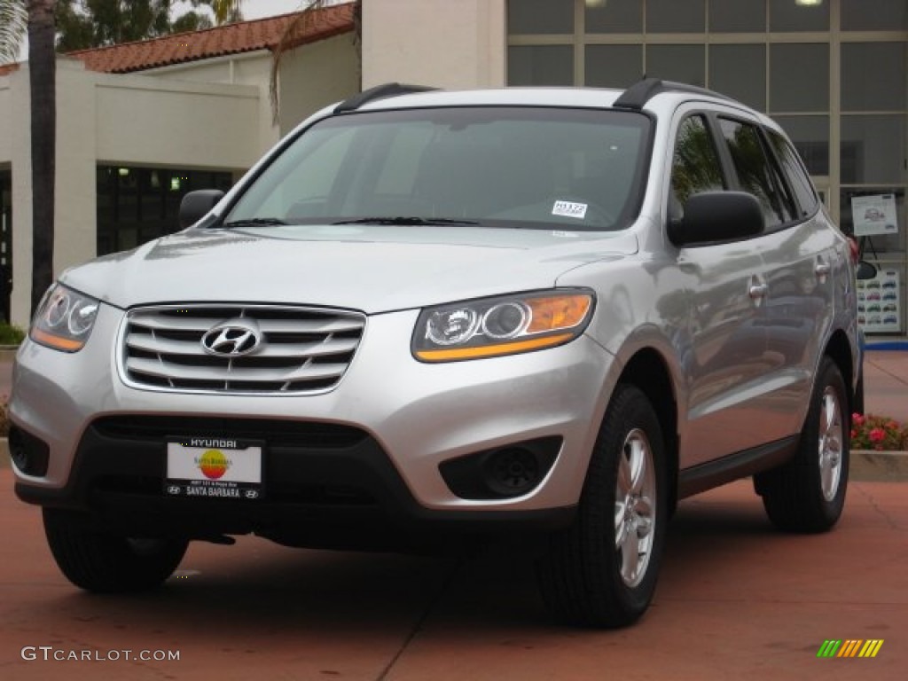 2011 Santa Fe GLS AWD - Moonstone Silver / Gray photo #1