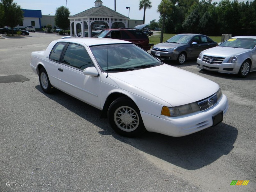 1994 Cougar XR7 - Vibrant White / Opal Grey photo #3