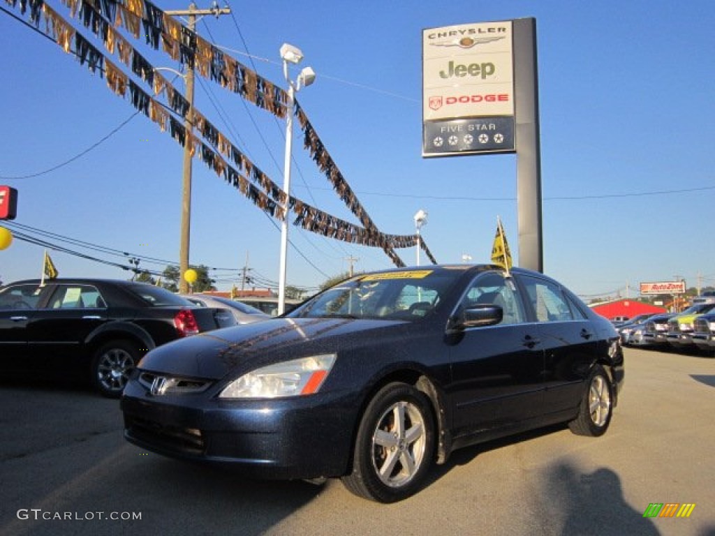 2003 Accord EX Sedan - Eternal Blue Pearl / Gray photo #1