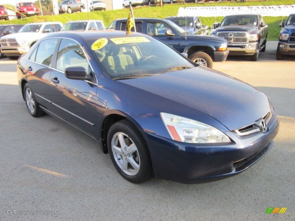 2003 Accord EX Sedan - Eternal Blue Pearl / Gray photo #7