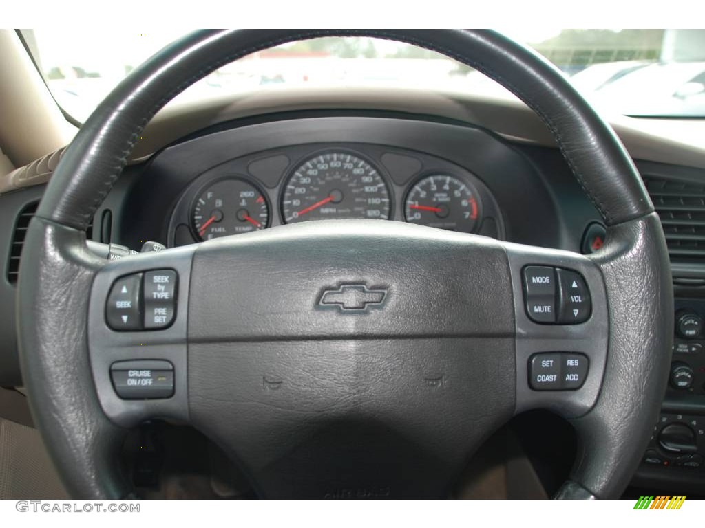 2001 Chevrolet Monte Carlo LS Neutral Beige Steering Wheel Photo #53099894