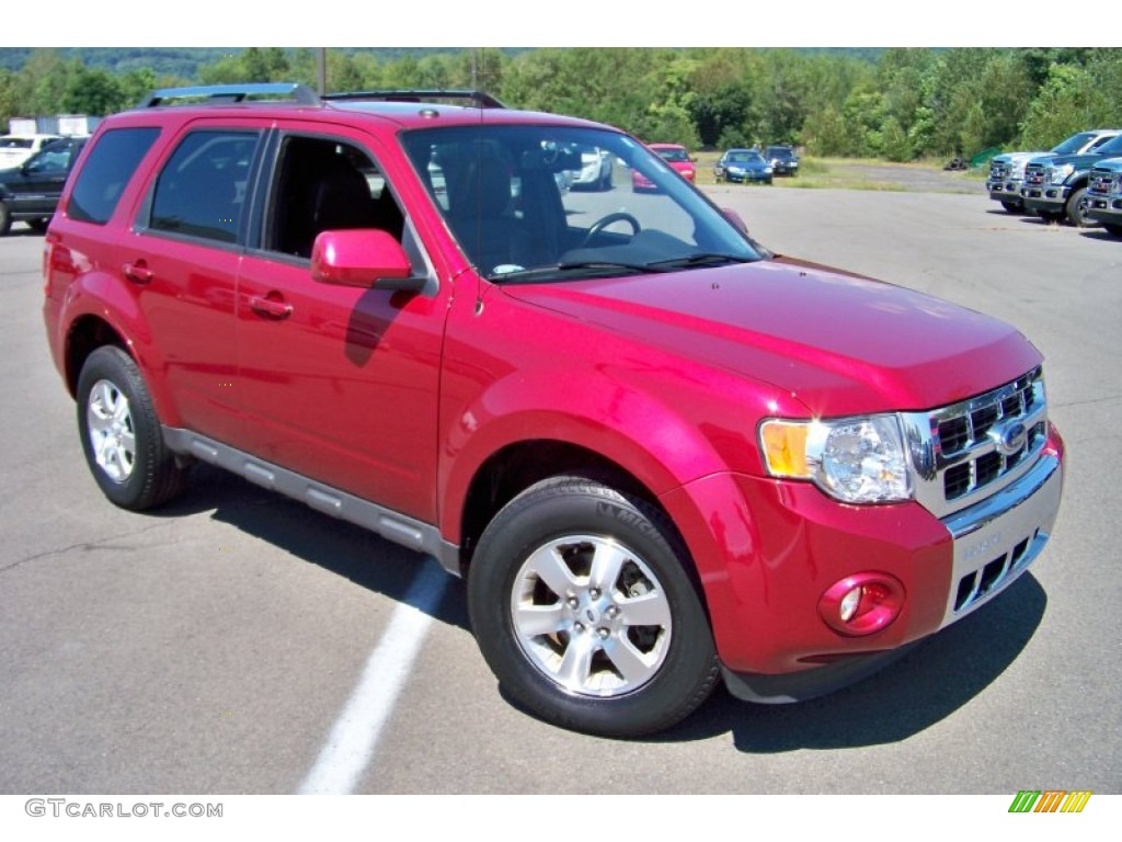 2009 Escape Limited V6 4WD - Sangria Red Metallic / Charcoal photo #3