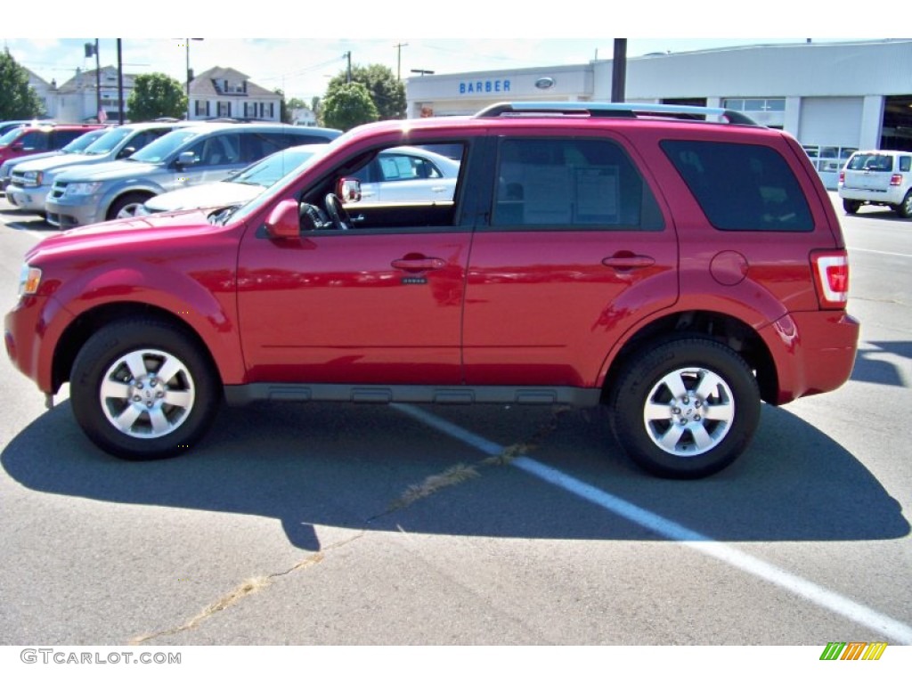 2009 Escape Limited V6 4WD - Sangria Red Metallic / Charcoal photo #8
