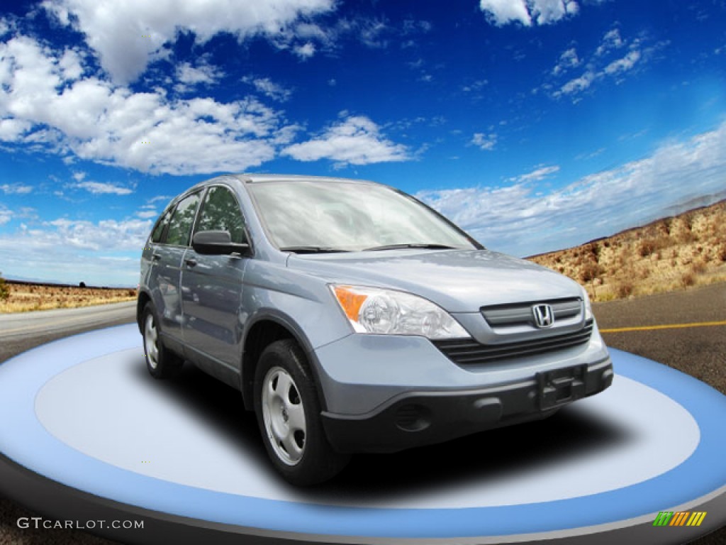 2008 CR-V LX - Glacier Blue Metallic / Gray photo #5